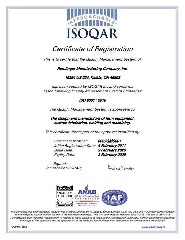 ISO Certificate 2026
