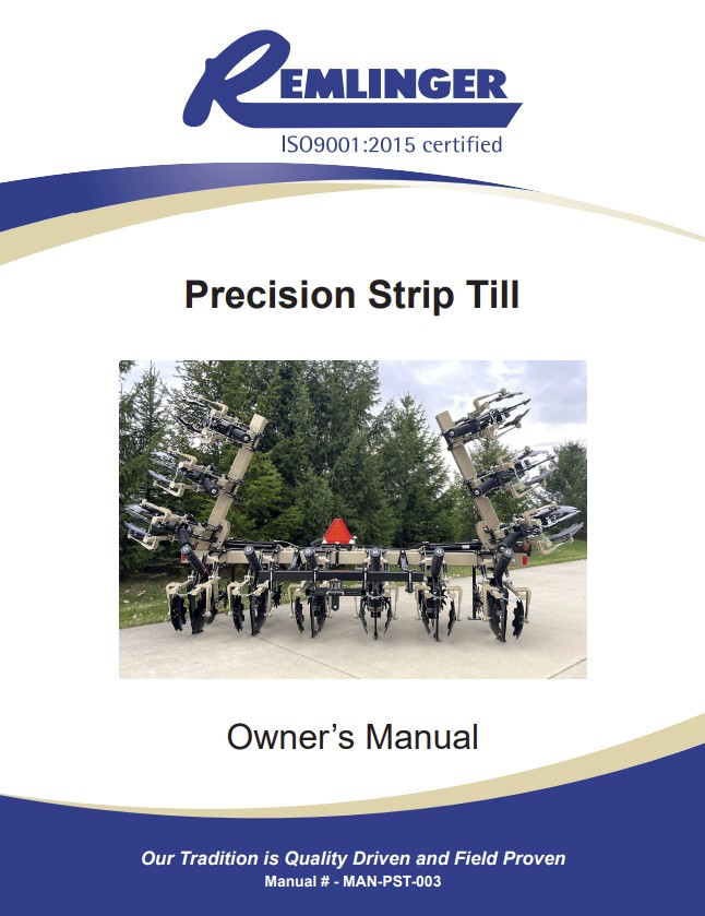 Precision Strip Till Manual